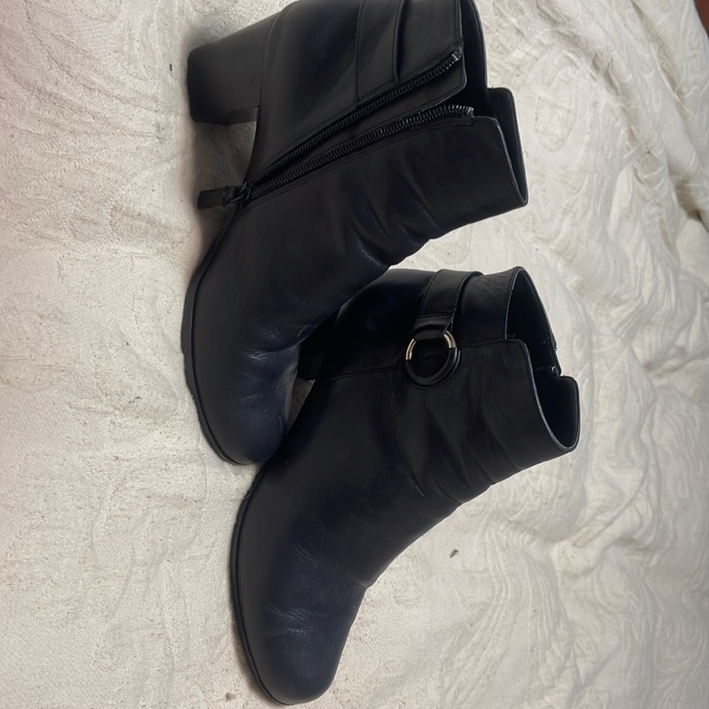 Cole Haan Leather Ankle Dress Boots - Picture 3 of 5